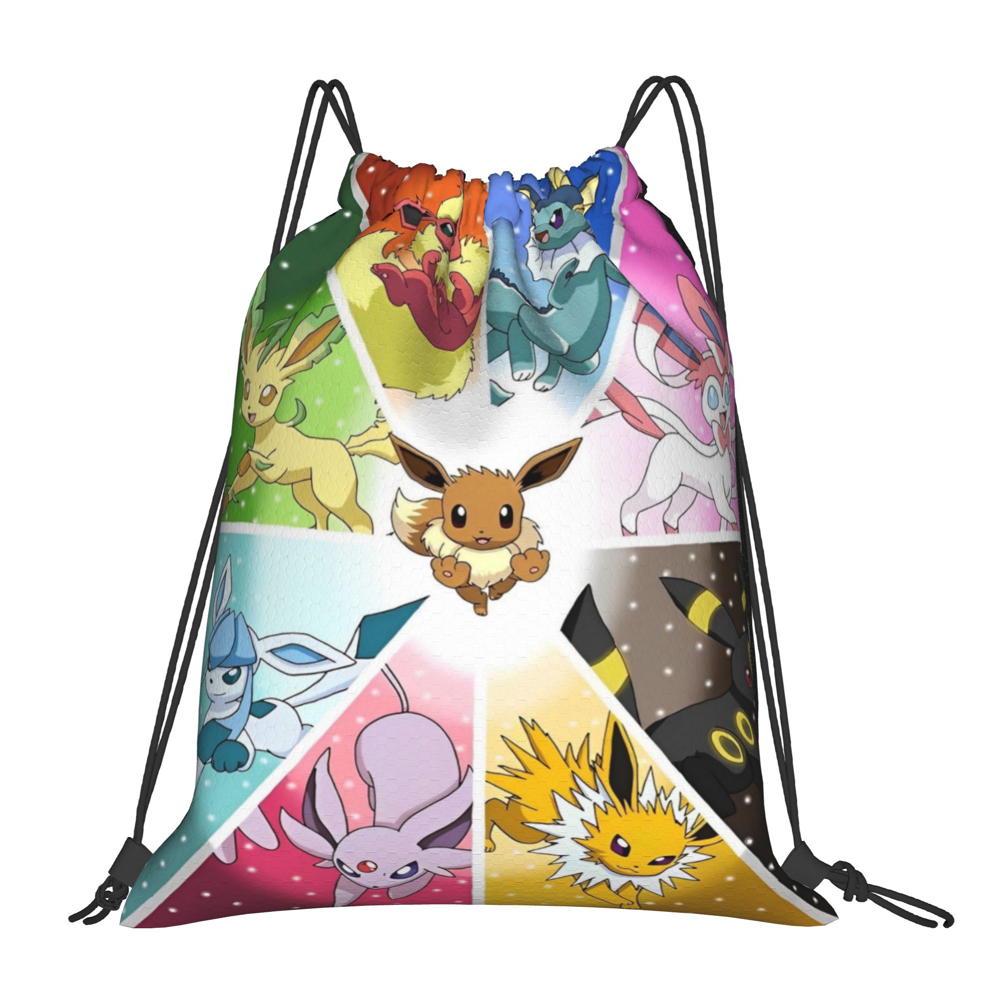 90年代アニメポケモン巾着バックパックジムスポーツサックパッ - Drawstring Gym Bag のレビューと価格