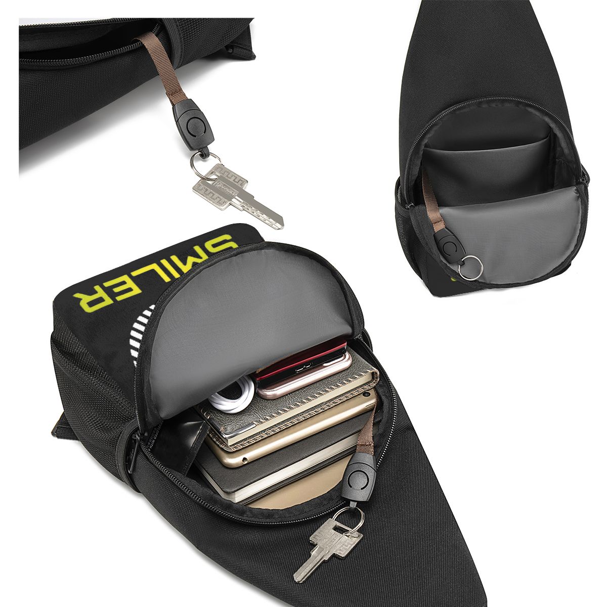 The Smiler Alton Towers Merch  - Sling Backpack Shoulder のレビューと価格