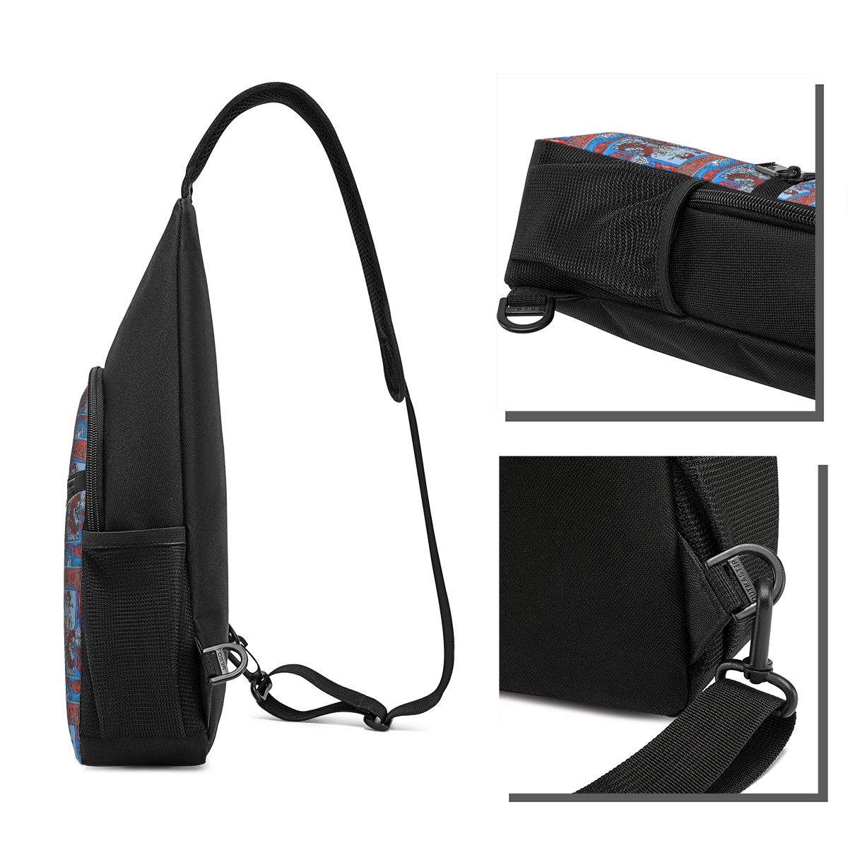 グレイトフルデッドロックバンドチェストバッグメンズスリングク - Sling Backpack Shoulder のレビューと価格