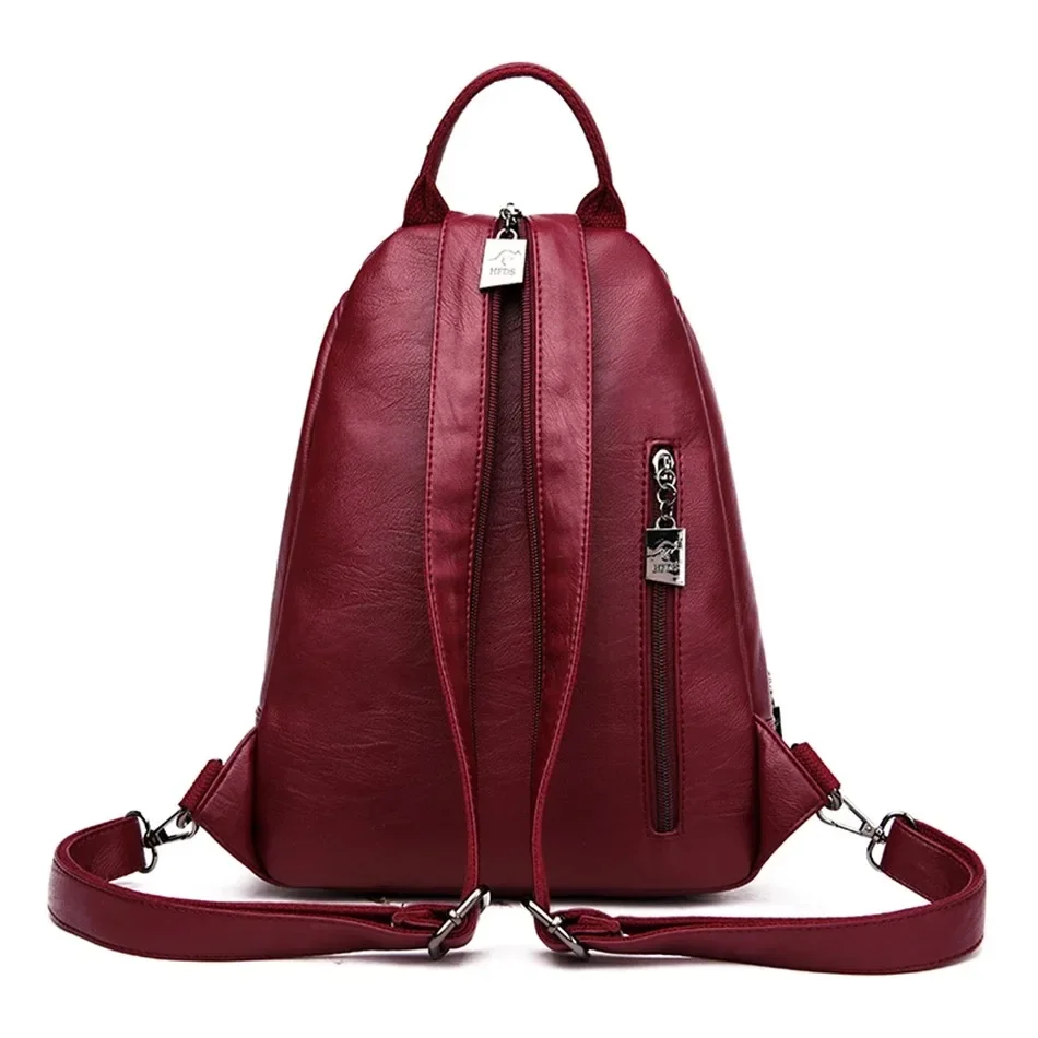 女性用多機能レザーバックパック,10代の女の子用ヴィンテージ - School Backpack Teen のレビューと価格