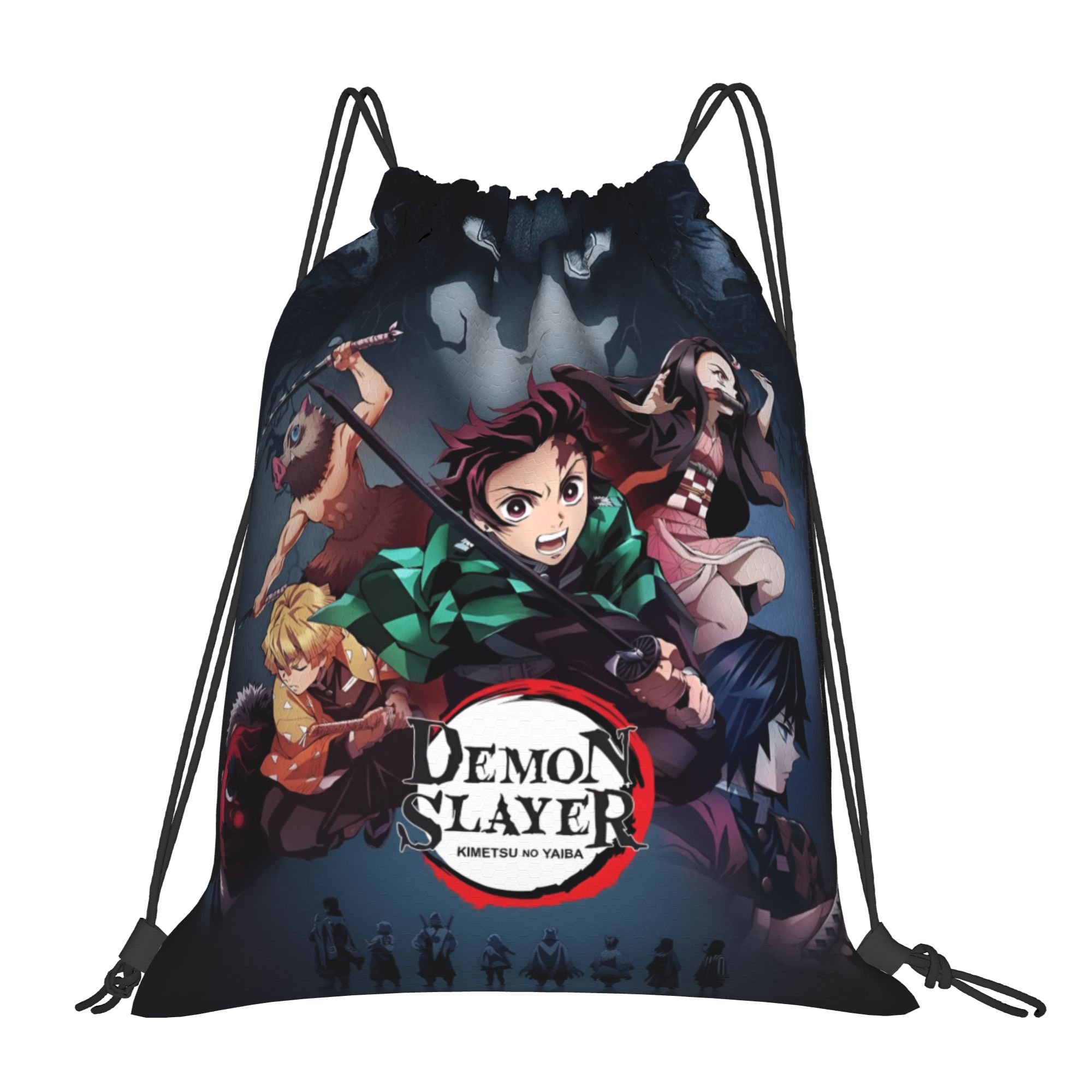 カスタム D-デーモンスレイヤーズ巾着バックパック女性男性ス - Drawstring Gym Bag のレビューと価格